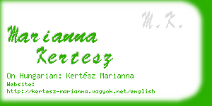marianna kertesz business card